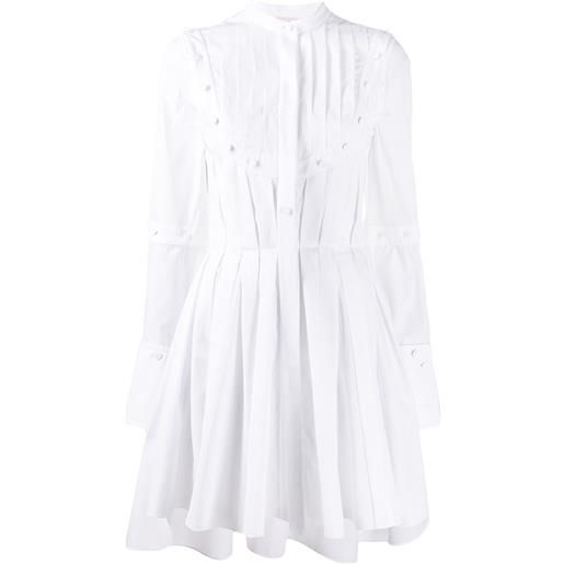 Alexander McQueen chemisier plissettato - bianco