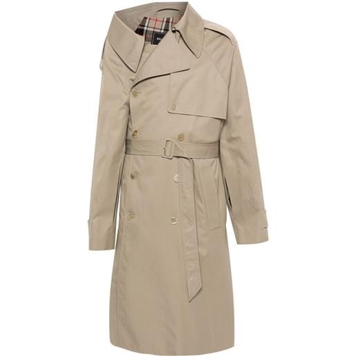 Balenciaga trench asimmetrico - marrone