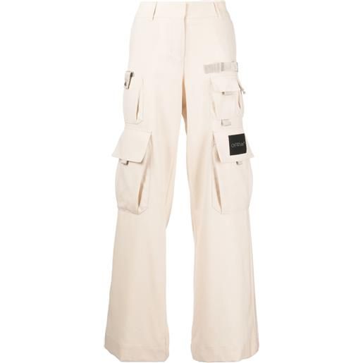 Off-White cargo toybox a gamba ampia - toni neutri