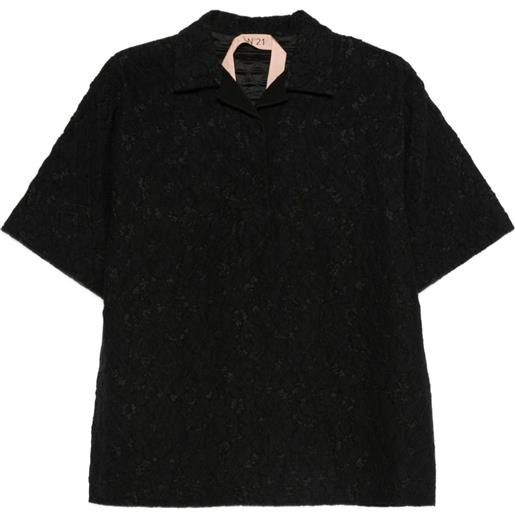 Nº21 polo con decorazione - nero