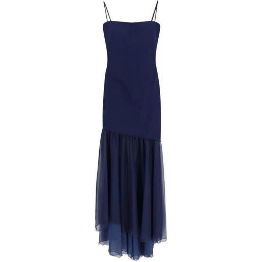 CHIARA BONI La Petite Robe abito midi asimmetrico - blu