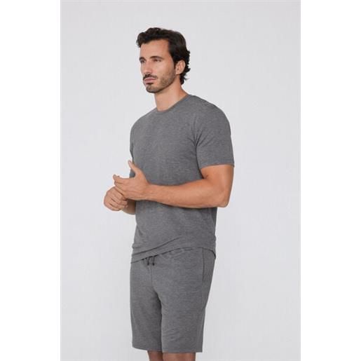 Tezenis pantaloncini corti viscosa con tasche e coulisse uomo grigio