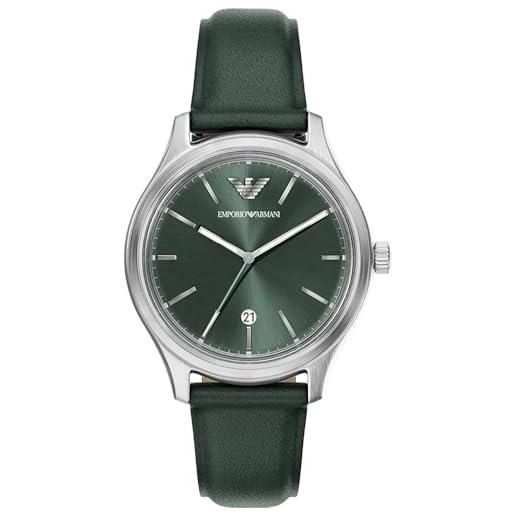 Emporio Armani uomo orologio 41mm in acciaio inossidabile color argento, ar11749