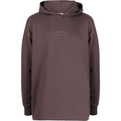 FEAR OF GOD ESSENTIALS felpa con cappuccio - marrone