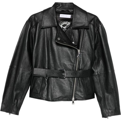 Patrizia Pepe giacca biker con zip - nero