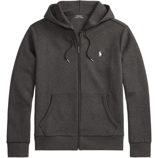 Polo Ralph Lauren felpa con zip e cappuccio - grigio