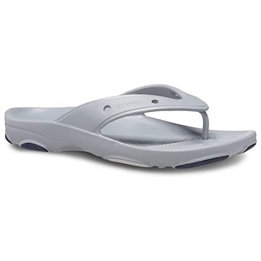 Crocs unisex adulto all terrain flip infradito, light grey, 42/43 eu