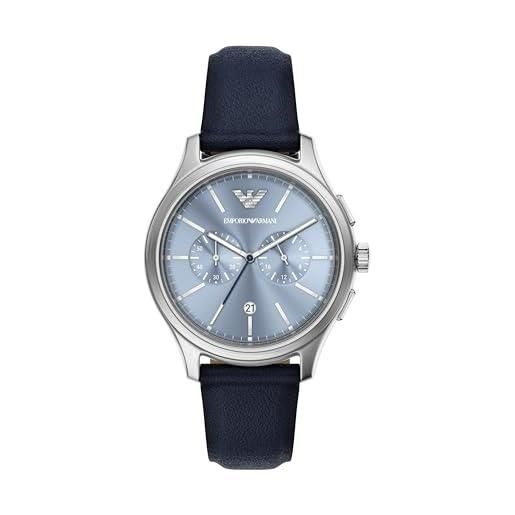 Emporio Armani uomo orologio 42mm in acciaio inossidabile color argento, ar11747