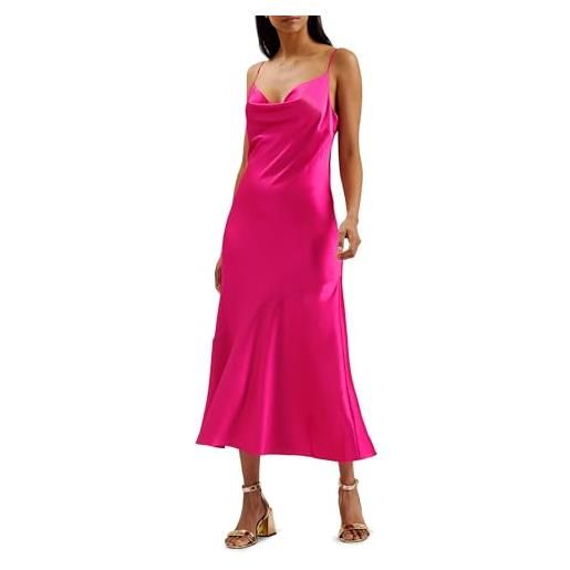 Ted Baker abito longuette da sera con scollo ad anello tunca-satin, brt-rosa, xs