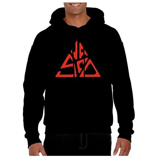 SERIVAL felpa cappuccio e tascone hoodie logo compatibile con cappuccio e tascone hoodie (m)