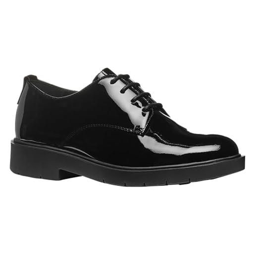 Geox d spherica ec1 a oxford da donna, nero, 36 eu