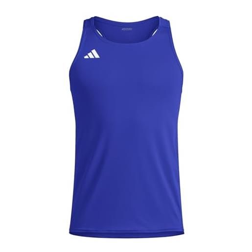 adidas men's adizero essentials running singlet l team royal blue