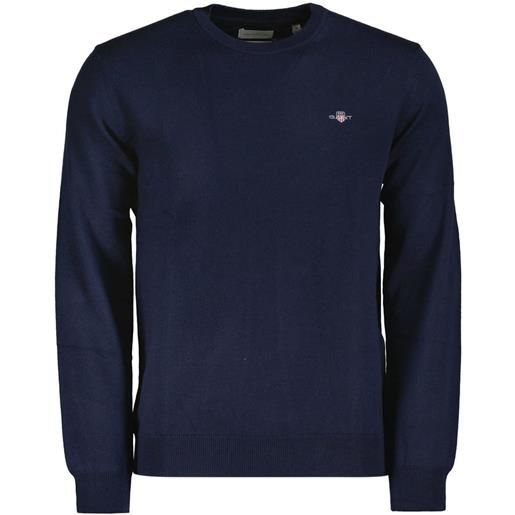 GANT maglione girocollo in cotone e lana