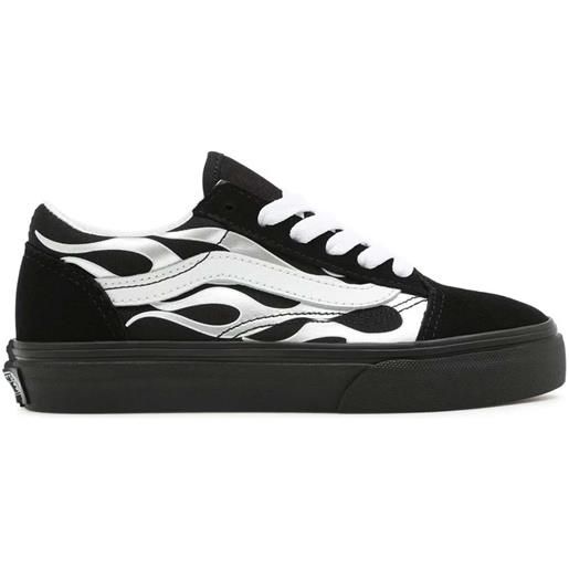 VANS sneaker vans old skool metallic flame bambino