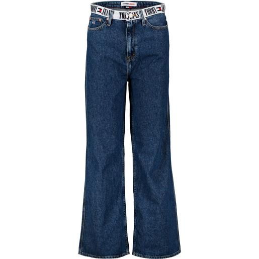 TOMMY JEANS jeans claire wide elastico logato donna