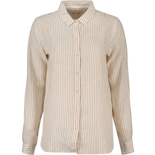 BARBOUR camicia in lino marine donna