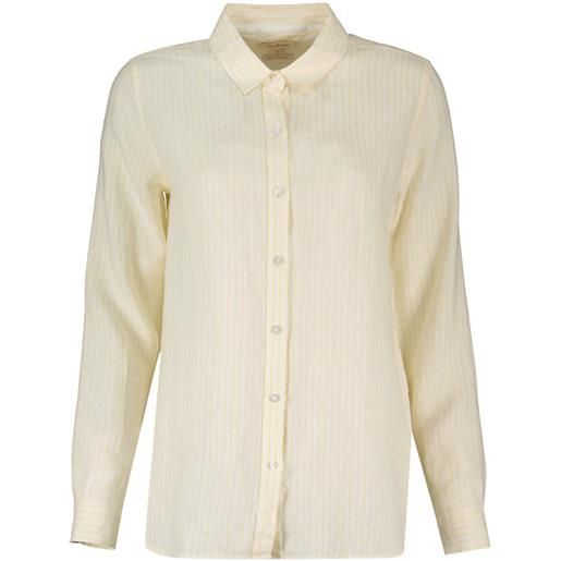 BARBOUR camicia in lino marine donna
