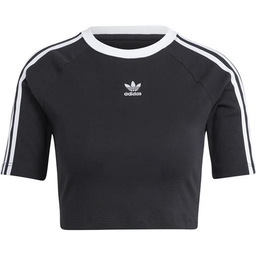 ADIDAS ORIGINALS t-shirt crop 3 stripes donna
