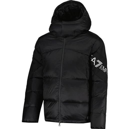 EA7 EMPORIO ARMANI piumino con cappuccio long logo