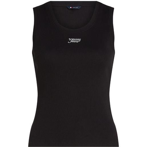 TOMMY JEANS donna tommy jeans canotta slim script rib ank top donna