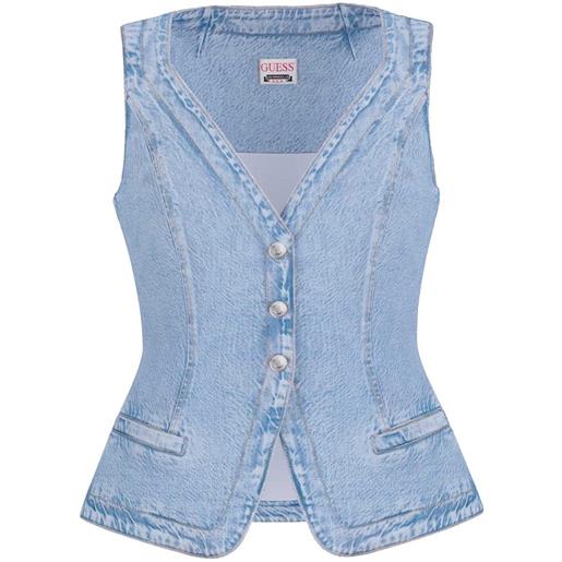 GUESS gilet in denim riva donna
