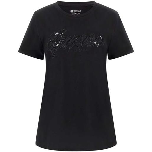 GUESS donna guess t-shirt logo pizzo donna