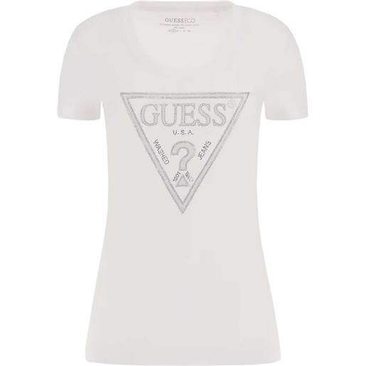 GUESS donna guess t-shirt shiny logo donna