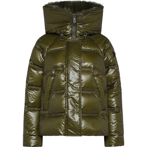 PEUTEREY piumino con cappuccio takan mid fur donna
