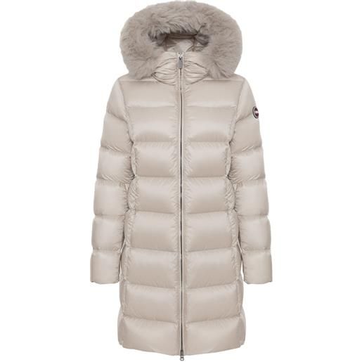 COLMAR ORIGINALS piumino lungo recycled con cappuccio e pelliccia donna