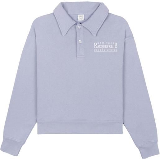 Sporty & Rich polo ny racquet club - blu