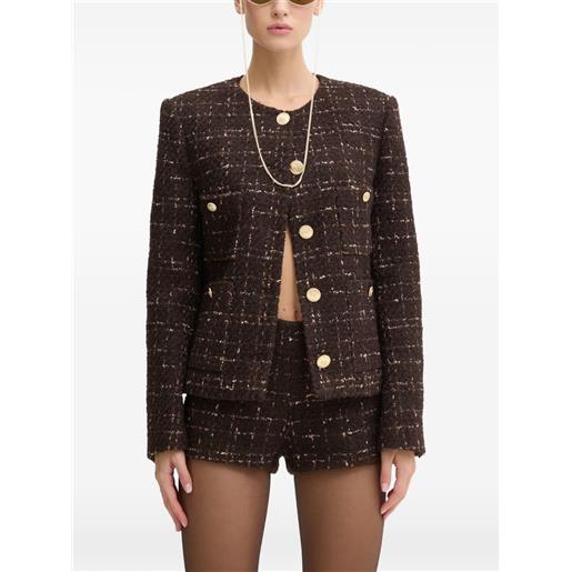 Miss Sixty giacca in tweed - marrone