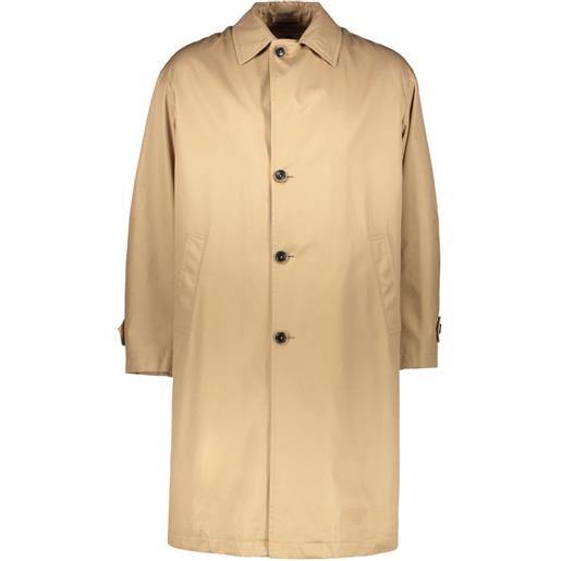 Herno cappotto con bottoni e colletto classico - toni neutri