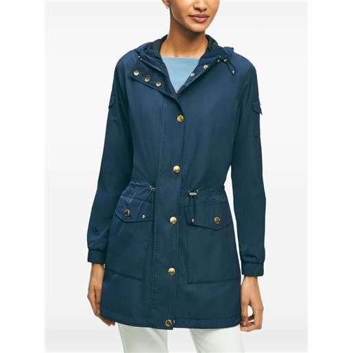 Brooks Brothers parka con cappuccio - blu