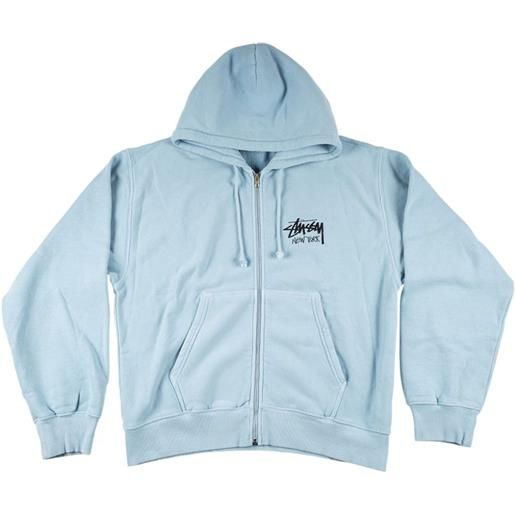 Stüssy felpa new york chapter con cappuccio - blu