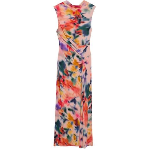 SIMKHAI abito midi acacia drappeggiato - rosa