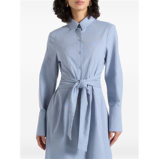 Manière De Voir abito midi fern con cintura - blu
