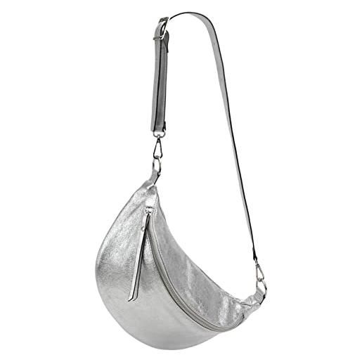 SH Leder vera pelle borsa da petto da donna unisex per festival viaggi taglia media marsupio crossbody bag con cinghia a spalla regolabile e intercambiabile borsa in pelle da donna 37x21cm greta g747