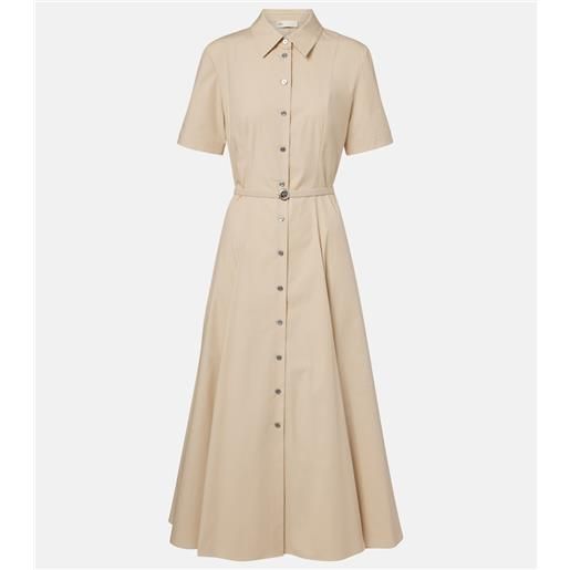Tory Burch abito chemisier in misto cotone con cintura
