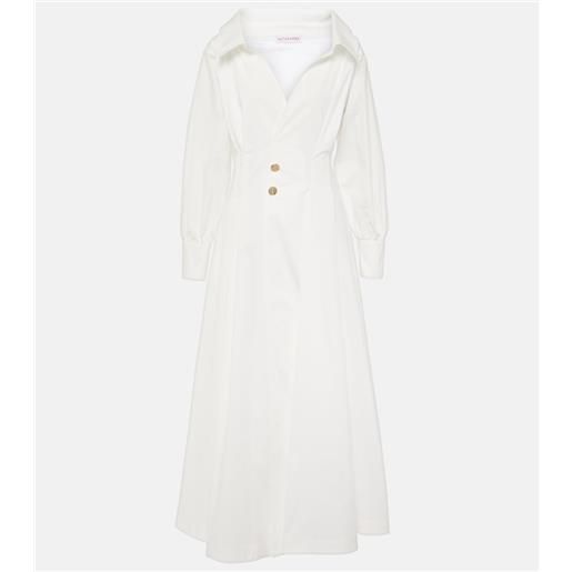 Altuzarra abito midi isabela in misto cotone