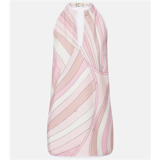 Pucci abito corto occhi in misto cotone