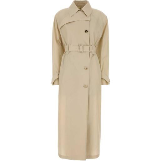 Sportmax zavorra belted trench coat - toni neutri