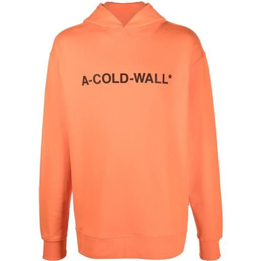 A-COLD-WALL* felpa essentials con stampa - arancione