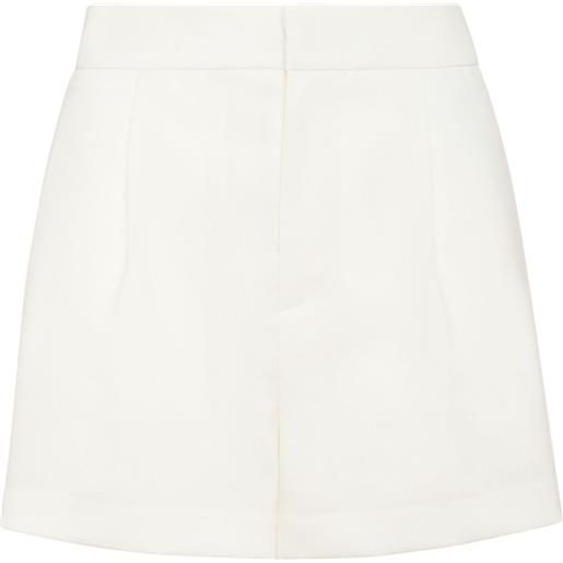 Philipp Plein shorts con placca logo - bianco