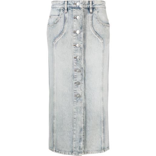 MARANT ÉTOILE gonna midi denim vandy - blu