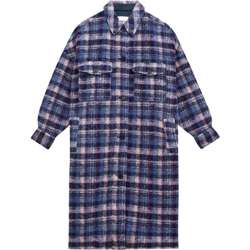 MARANT ÉTOILE cappotto a quadri fontizi - viola