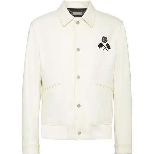 Philipp Plein giacca racing club - toni neutri