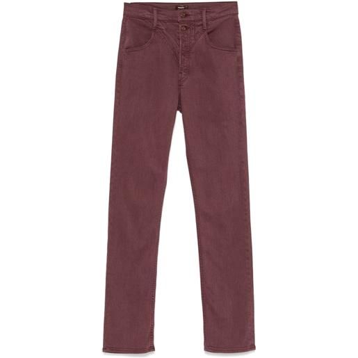 MOTHER pantaloni the rocky rider skimp - viola