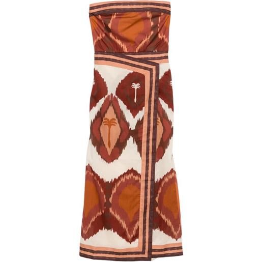 Johanna Ortiz strapless midi dress - toni neutri