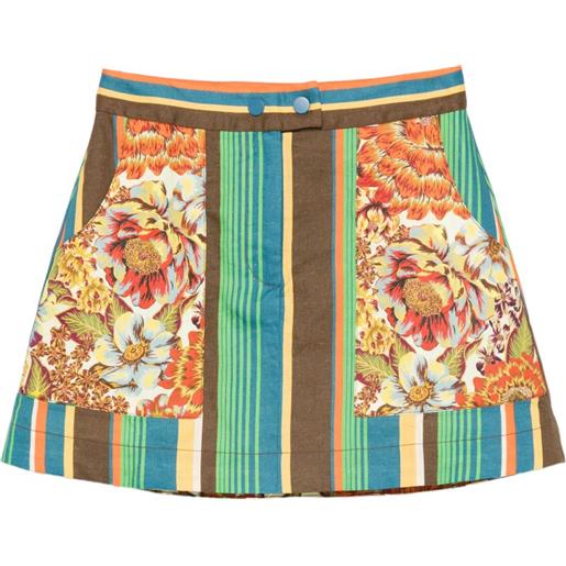 ALEMAIS charlie mini skirt - marrone
