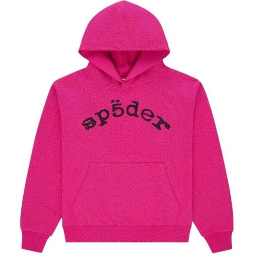 SP5DER felpa vvs con cappuccio - rosa
